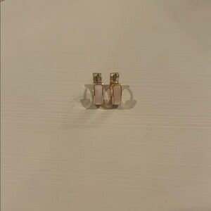 Gorjana Rose Marble Huggies